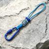 Braided Rope Water Bottle Lanyard Zinc Zinc Alloy Carabiner Hook Essential Key Chain Lanyard  Mountaineering