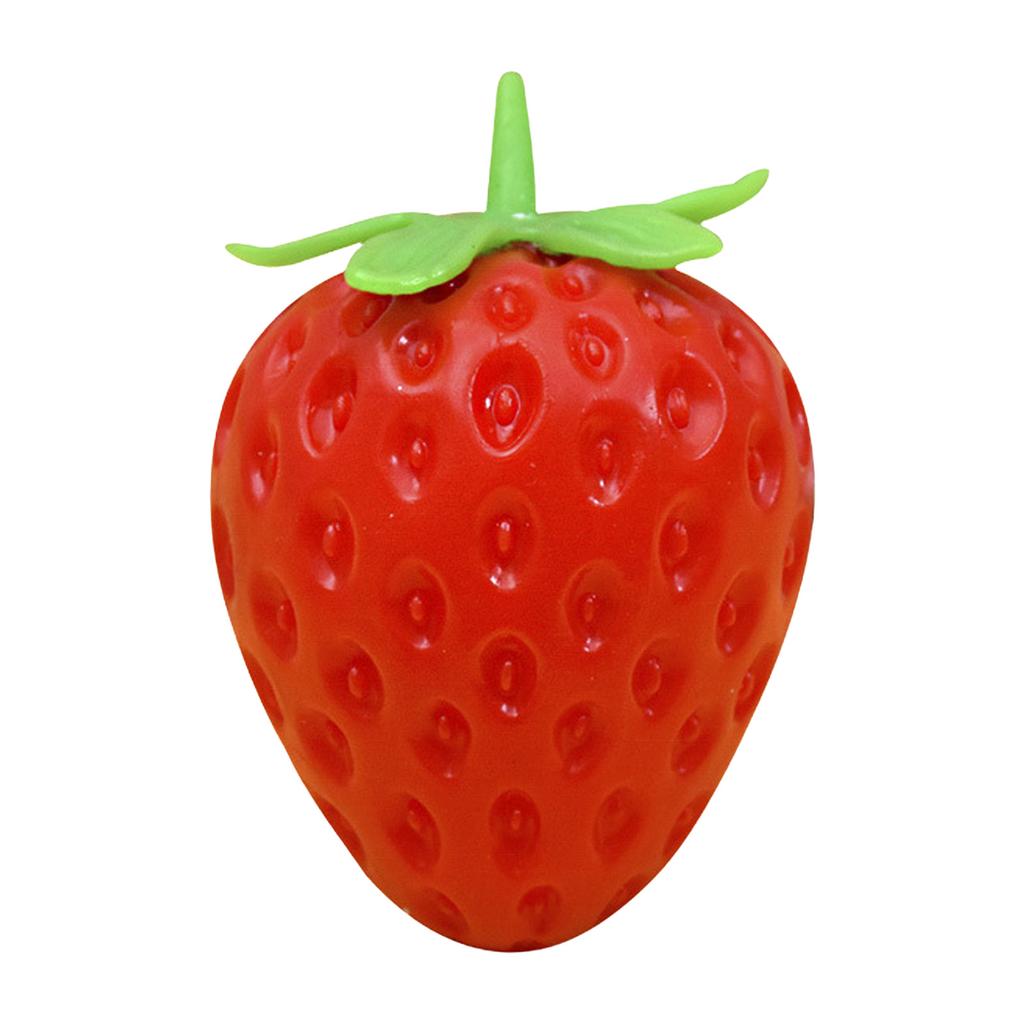 Strawberry Shaped Slow Rebound Stress Relief Toy TRP Material For Kids And Adults