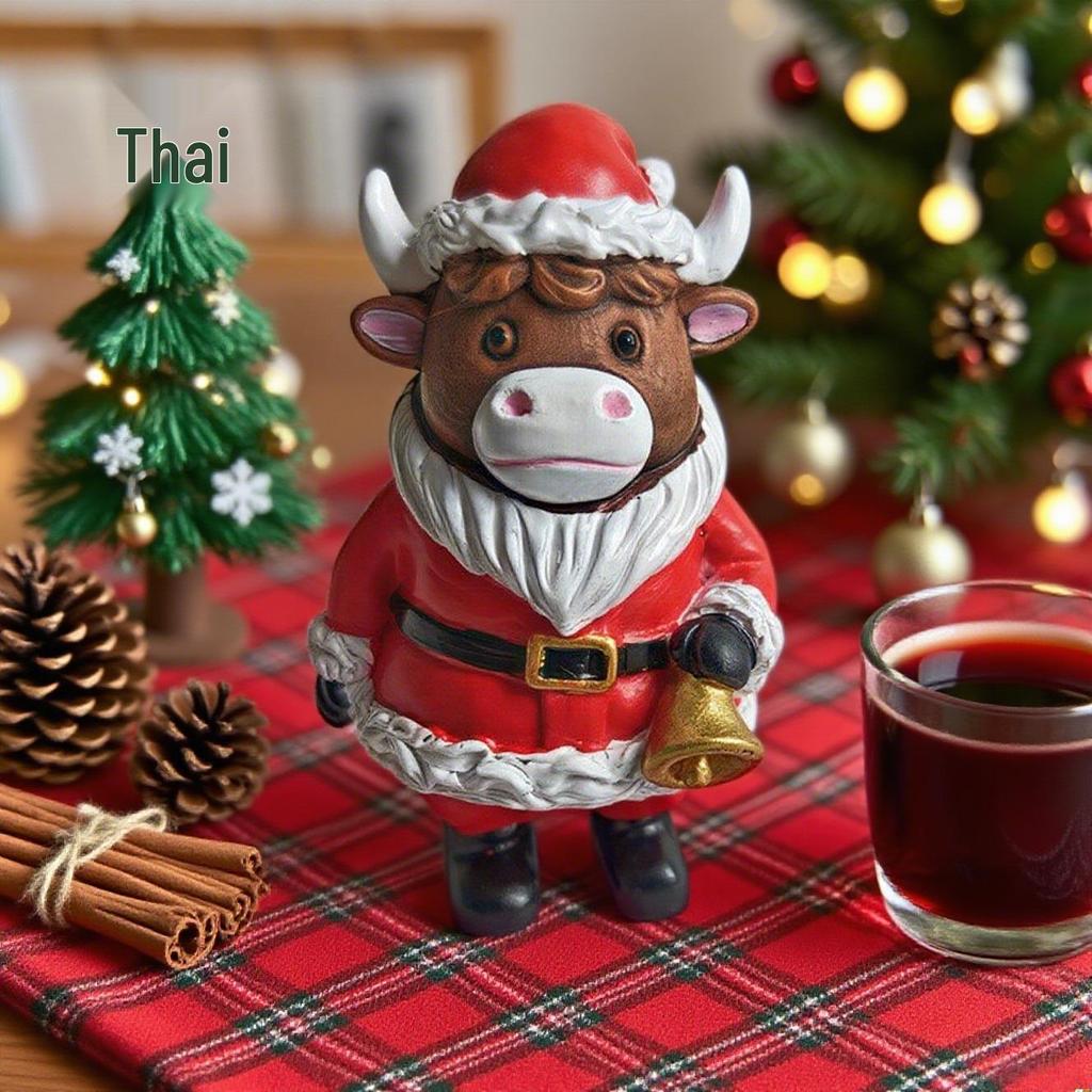 Highland Cow Christmas & Halloween Ornament for Home & Garden Decor