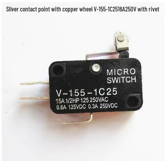 Silver Contact 15A Micro Switch with Stroke Options V-15, 151-156-1C25