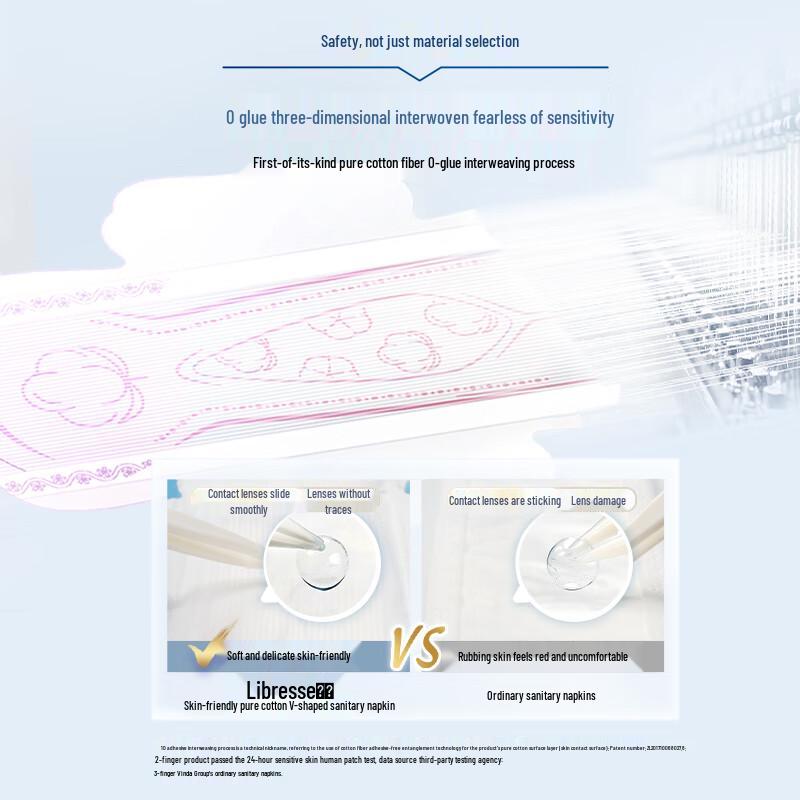 Weier Skin-Friendly Pure Cotton Antibacterial Sanitary Napkins