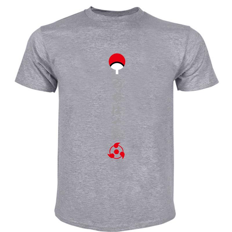 Unisex Black Tshirt Anime Sasuke Uchiha Unisex Cotton Tshirt Casual Loose Style Brand Summer Tshirts