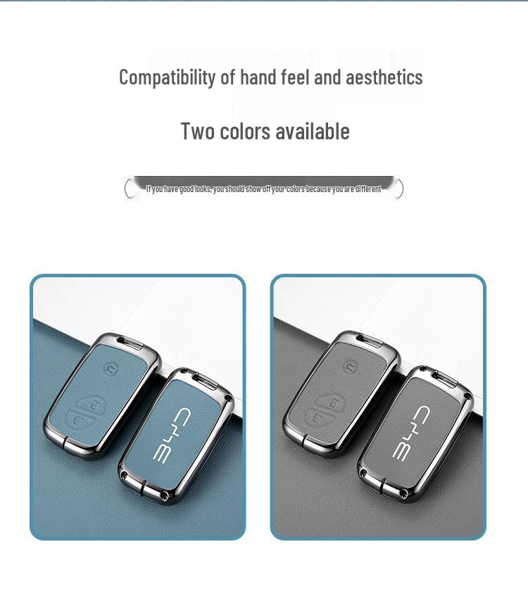 Exquisite Metal Key Shell with Buckle for 2015 BYD Tang DM