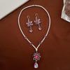 Elegant Zirconia Butterfly & Flower Earrings Set – Lightweight Luxury Design for Women