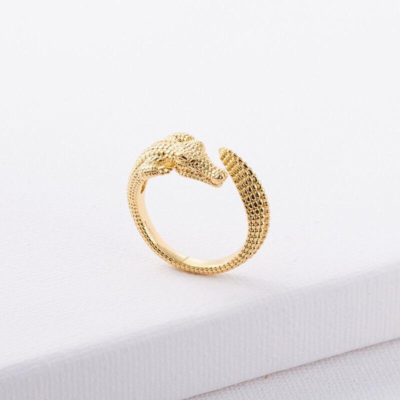 BF CLUB Silver Color Gold Dragon Lines Ring For Women Fine Jewelry Finger Adjustable Open Vintage Ring For Party Birthday Gift