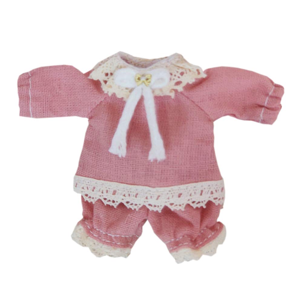 

rakulifey OB11 Size Outfit Set: Jacket and Shorts, Obitsu 11 Clothes, Obitsu Doll Clothes, 2-Piece Set, Gift (Pink)