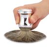 Men Portable Beard Brush Salon Facial Cleaning Foaming Shaving Brush Grooming Tool