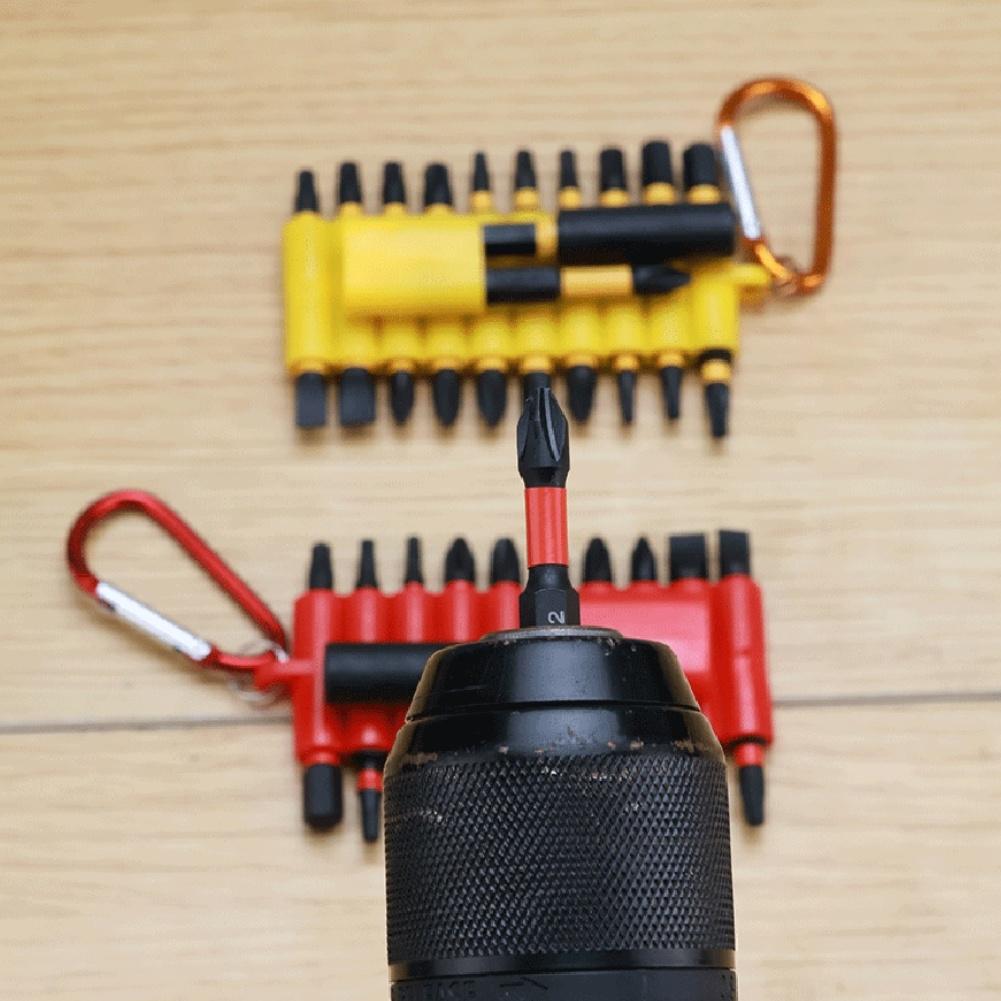 Legierter Stahl Schraubendreher Bit-Set Mit 6,35mm Sechskant-Schaft Für Bohrmaschine Rot Gelb Schraubendreher Werkzeuge Für Elektrowerkzeuge