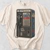 Vintage Payphone Tee: Distressed 80s Graphic, Soft Cotton