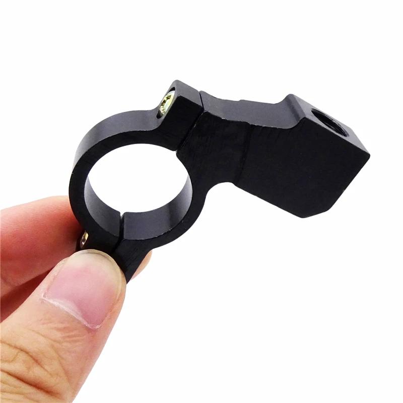 1 Pair 22mm 7/8" Universal Motorcycle Handlebar ATV Rearview Mirror Bracket Mount Adapter CNC Aluminum Holder Clamp Screw Parts