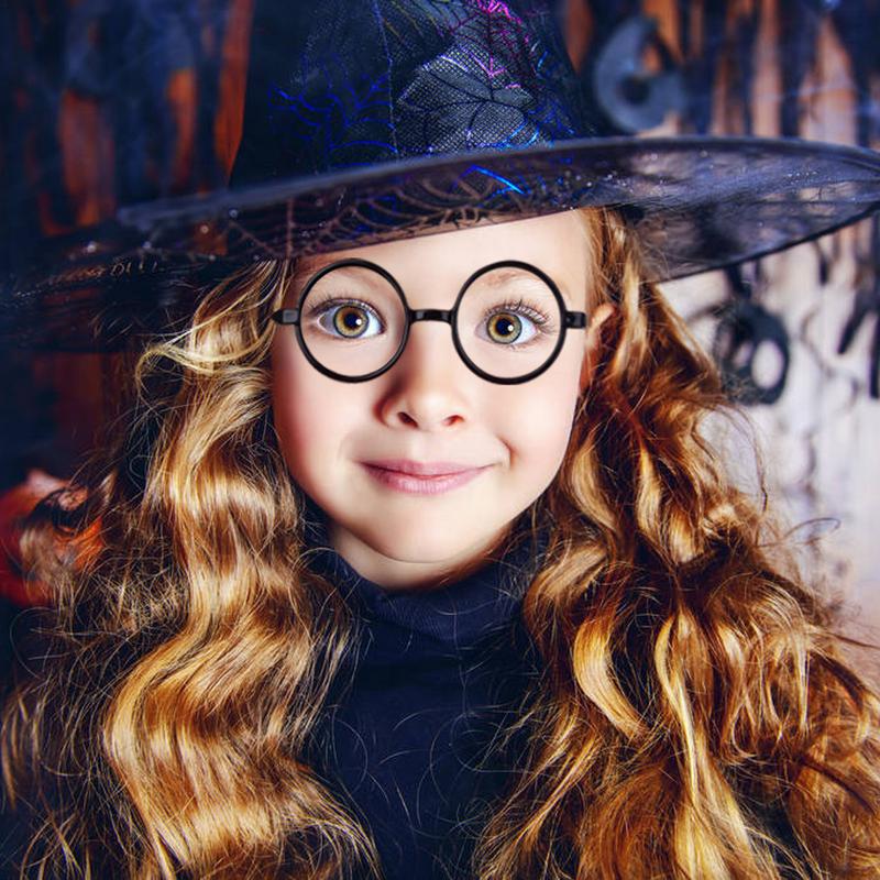 10 Stück Harry Zauberer Brillen Runde Fassung Brillen Ohne Gläser Halloween Kostüme Harry-potters Cosplay Requisiten Party Dekorationen Zubehör
