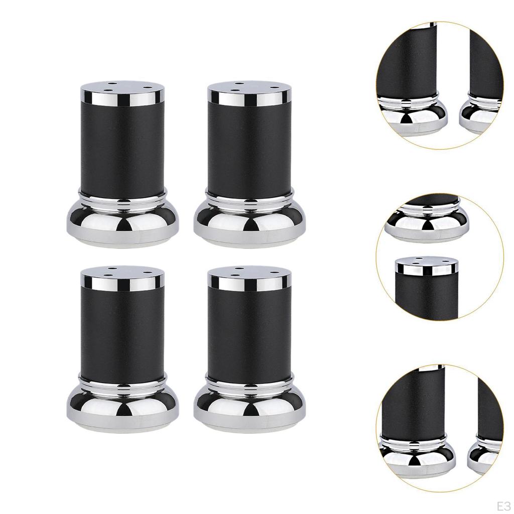 4 Stück Verstellbare Möbelbeine aus Aluminiumlegierung Sofafüße Robuste Couch für Kaffeetische Betten