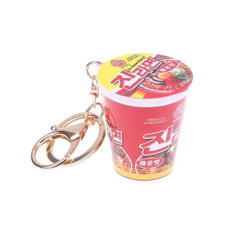 1 Piece Bowl Noodle Turkey Noodles Spicy Ramen Charm Mini Snacks Bag Pendant Simulation Instant Noodles Keychain Christmas Gifts