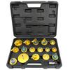 17 Pcs Master Cylinder Bleeder Kit Brake Fluid Bleeder Adapter Brake Pressure Bleeding Set with Quick Connector for Most Vehicle