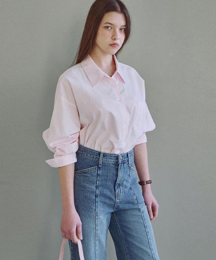 LUSIDA Loose Fit Cotton Shirt