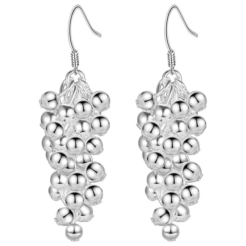 925 Sterling Silber Ohrringe Heiße Trauben Für Frauen Exquisiter Student Freundin Schmuck Zubehör Hochzeit Mode GeschenkGutes Produkt