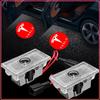 2Pcs Auto LED Door Welcome Projector Lights Wireless Ghost Shadow Step Light For Model S Model X Model Y Cybertruck Model 3 Model Y