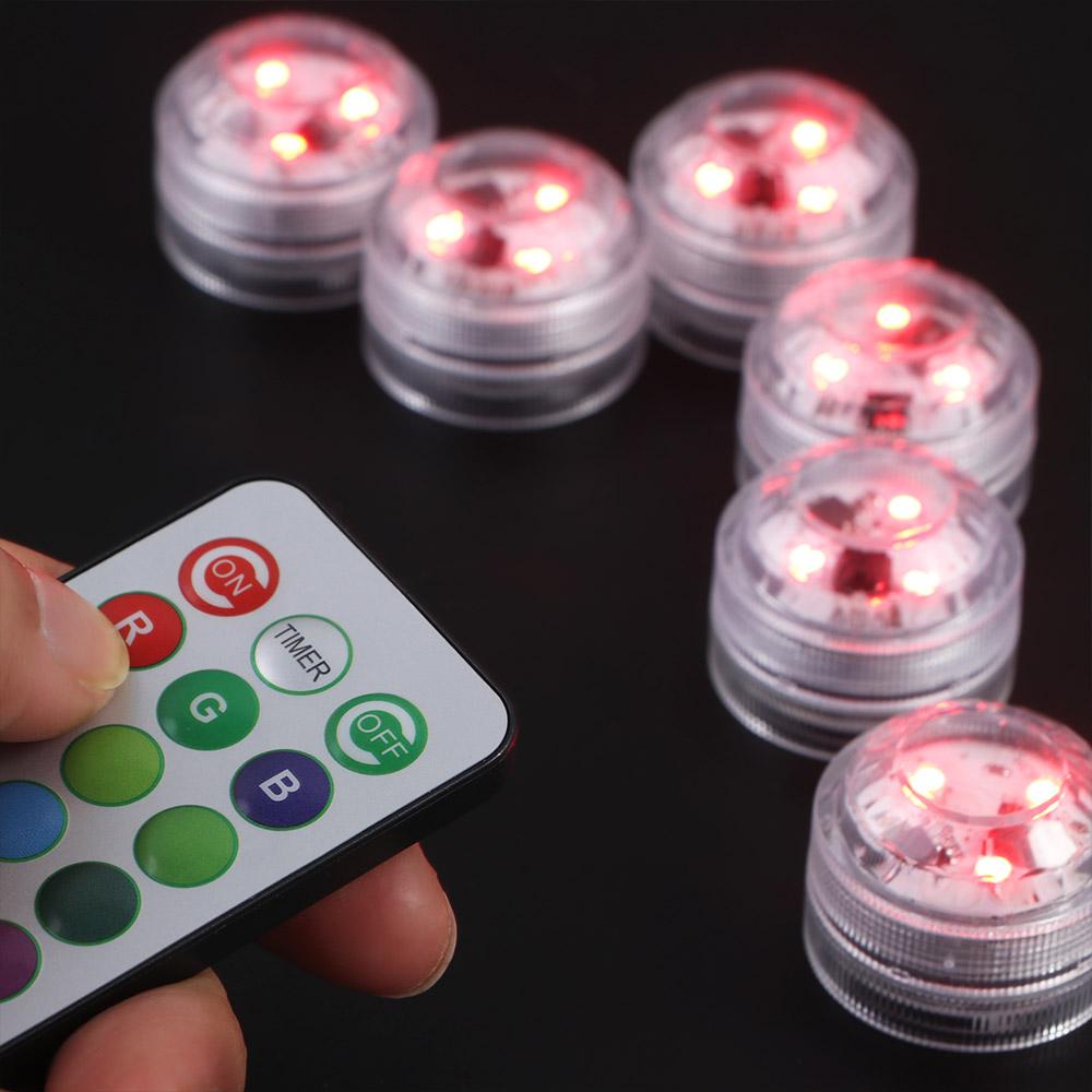 Waterproof RGB Swimming Pool Hot Tub Vase Decor Wedding Submersible LED Lights Party Decoration Pool Light Night Lamp