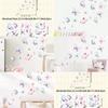 Colorful Butterflies Wall Stickers for Kids Room on Wall Decoration Children Girls Room Wall Decals Bedroom Decor for House