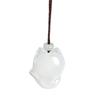 Handcrafted Natural Chalcedony Pendant Necklace Adjustable Natural Stone Clavicle Chain Accessory For Women