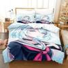 3D Anime The Ryuo's Work Is Never Done! Printed Bed Set Duvet Cover Pillowcase Bedding Set Bed Linen Sheet Quilt Cover Full Size