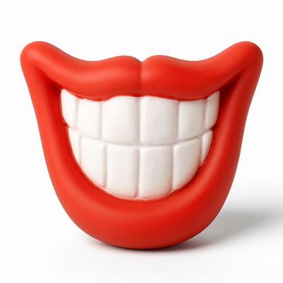 Squeaky Toy For Dog Dogs Puppy Squeaker Chewer Smile