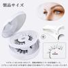 Coollooda Magnetic Eyelashes (2 Pairs Set) - Natural-looking 3D False Eyelashes with Clips, Storage Box, Black Natural Shank, No Adhesive Required,