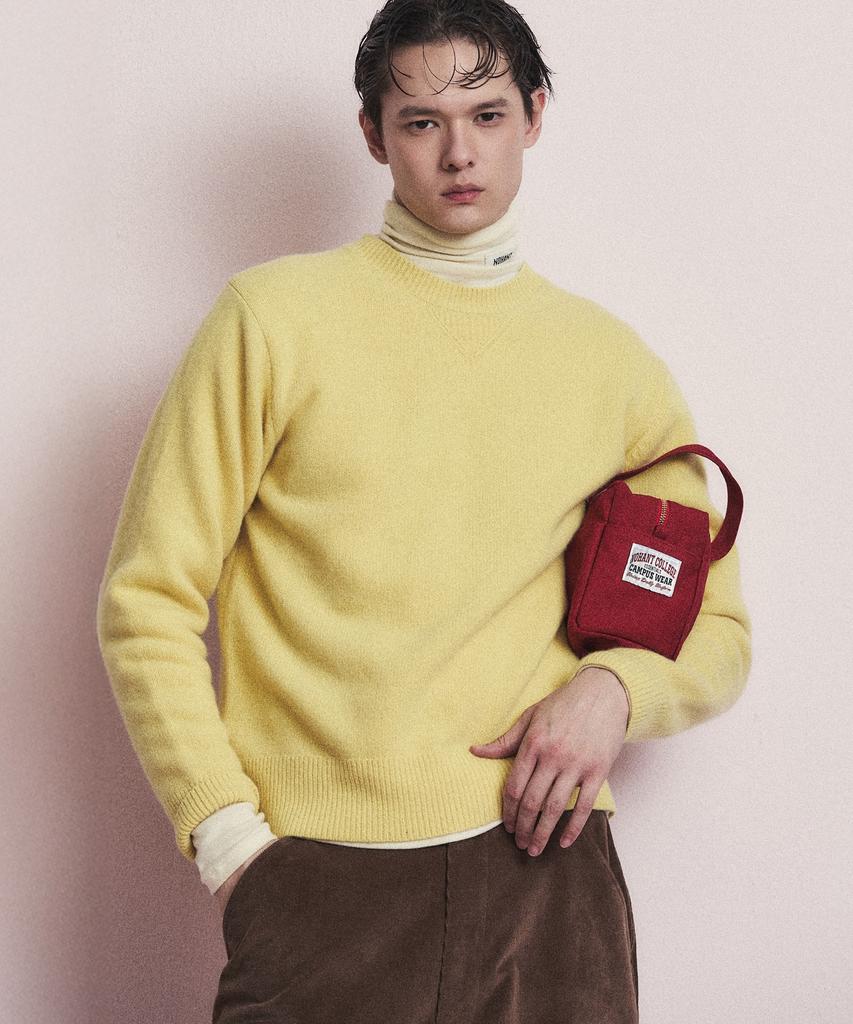 NOHANT Essential Cashmere Knit Sweater Lime