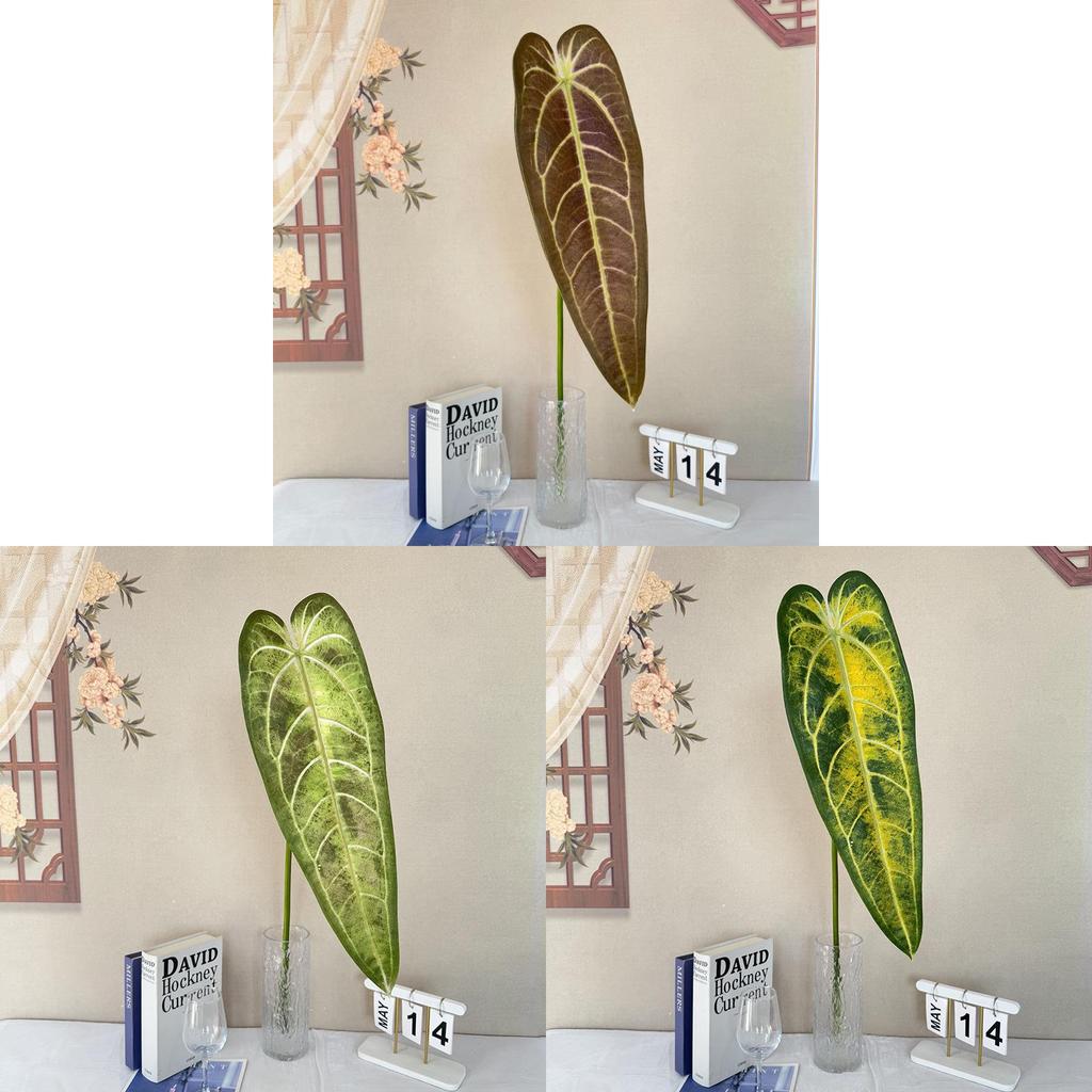 Realistic Tropical Faux Plant Home Decor With Green Leaves For Photography And Wedding Arrangements