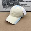 New GER Gradual Change Smudge Baseball Cap Men and Women Soft Top Cap Sweet Cool Spring and Summer Sunscreen Hat