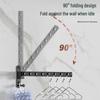 Wall-Mounted Folding Clothes Hanger for Indoor/Balcony/Bathroom