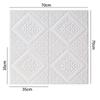 5pcs 3D Foam Stickers Self-adhesive Wall Stickers Ceiling Panel Waterproof Wallpaper Home Kid Room Office Decoration Soft Panel