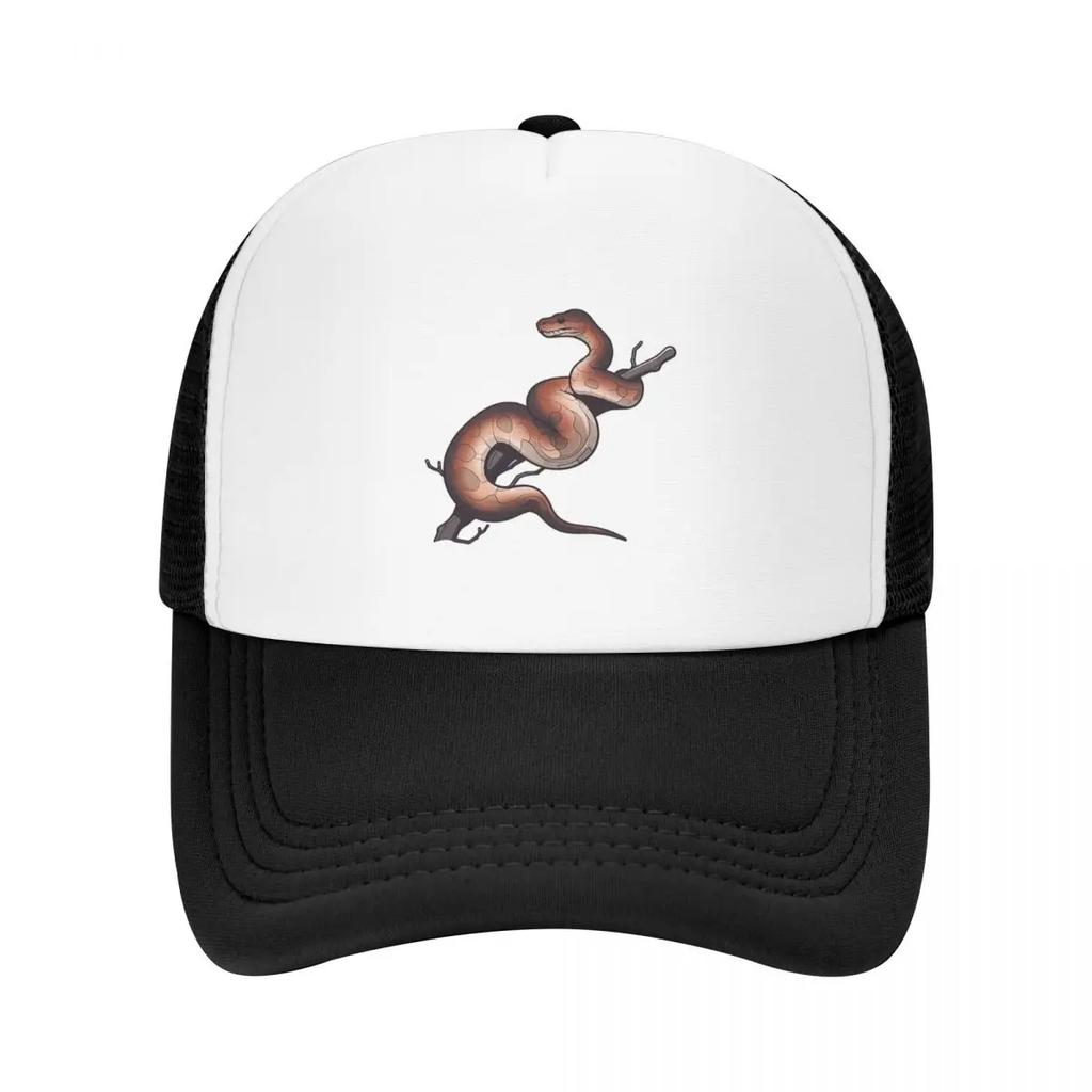 Ball Python Snake Cap Fashion Casual Mesh Baseball Caps Adjustable Hat Hip Hop Summer Unisex Baseball Hats Polychromatic