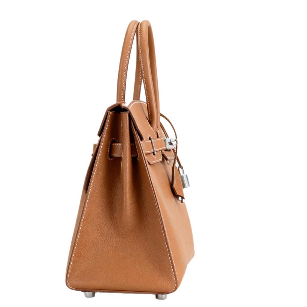 Platinum Handmade Waxed Thread Kelly Bag - Second Generation