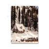 Christmas Home Decor Poster Winter Farmhouse Bison Paintings Pine Picture Scandinavian Wall Art Canvas Painting Living Room Deco