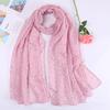 Women Plain Lurex Glitter Loop Dot Viscose Scarf Ladies Shimmer Shawls and Wraps Pashmina Stole Muslim Hijab Sjaal 180*70Cm
