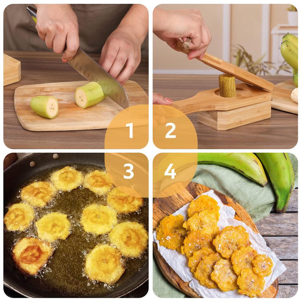 Wooden Banana Grinder Banana Cake Making Tool Is Used To Make Banana Cake Healthy And Pollution-free Material