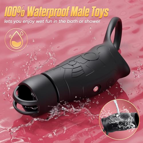 Sex Toys Male Masturbator Penis Ring Anal Toys with 10 Vibrating Modes Penis Training Extender G Spot Stimulator, Male Adult Sex Toys for Couples