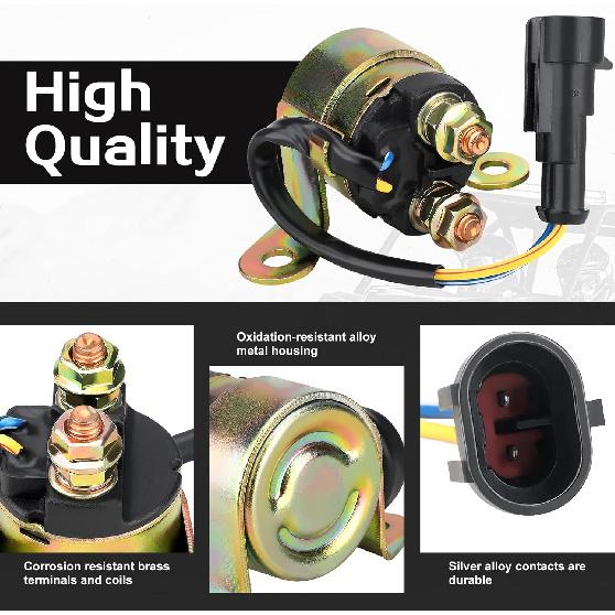 Starter Solenoid Relay For Polaris Ranger 400 500 570 700 800 Sportsman 500 700 800 RZR 4 S XP 570 800 900 Replace 4010947 4012001