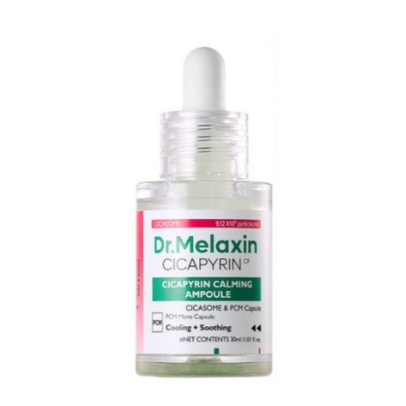 Dr. Melaxin Cicapirin Calming Cooling Soothing Ampoule Serum 30ml – Cooling Hydration & Redness Care Serum