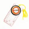Linpan DC45-5C Transparent Board Map Compass Ruler (5-Pack)