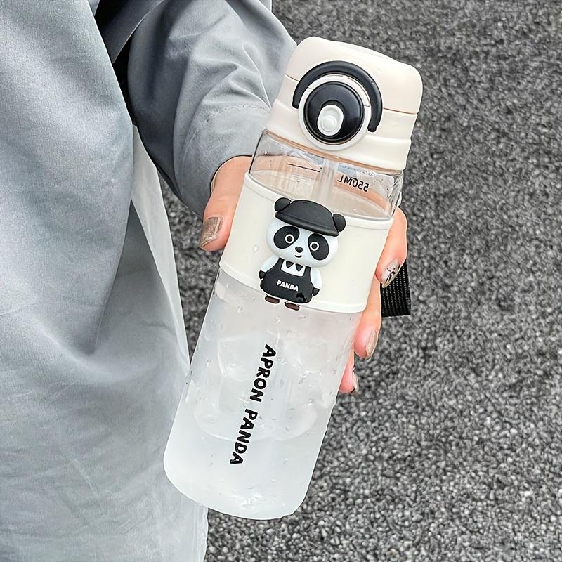 

Милая кукла пластиковый стакан для воды 650 мл студенческий для школы спорт на открытом воздухе фитнес двойной стакан для питья портативный стакан с соломинкой и ручкой 0.65L белый