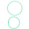 10 Pcs Agility Speed Rings Balance Coordination Sensory Training Jumping Hoop Hollow Green 13.78in