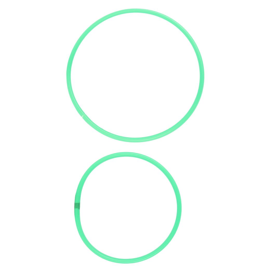 10 Pcs Agility Speed Rings Balance Coordination Sensory Training Jumping Hoop Hollow Green 13.78in