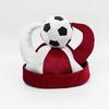 Cappello a Tromba da Calcio, Divertente Berretto da Tifo a Tema Sportivo, Copricapo Peluche per Tifosi di Calcio per Concerti, Giornata della Partita, Feste