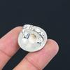 925 Silver Shiva Eye Shell Stone Artisan Sister Solitaire New Ethnic Ring Size 8