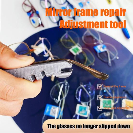 Yousheng Eyeglass Curvature Adjuster Glasses Temple Arm Bender Nose Pads Adjuster Professional Optician Tool Eyeglass Frame Adjuster for DIY Repair
