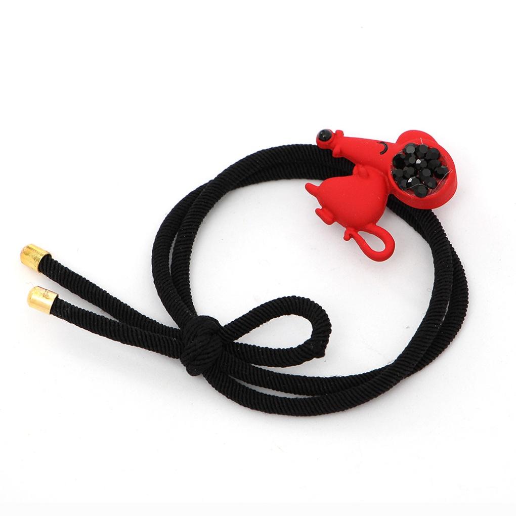 Damen Augenlächeln Maus Stirnband Haarband Punkt Haargummi