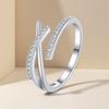 Luxury   Copper Ring Exquisite For Women Wedding Engagement Jewelry 5A Zircon Rings Fashion High Quality Gift
