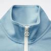 Reebok Letter Print Sports Casual Half-Zip American Knit Sweatshirt Women Sweatshirt Blue Purple 24SRC304WGB4